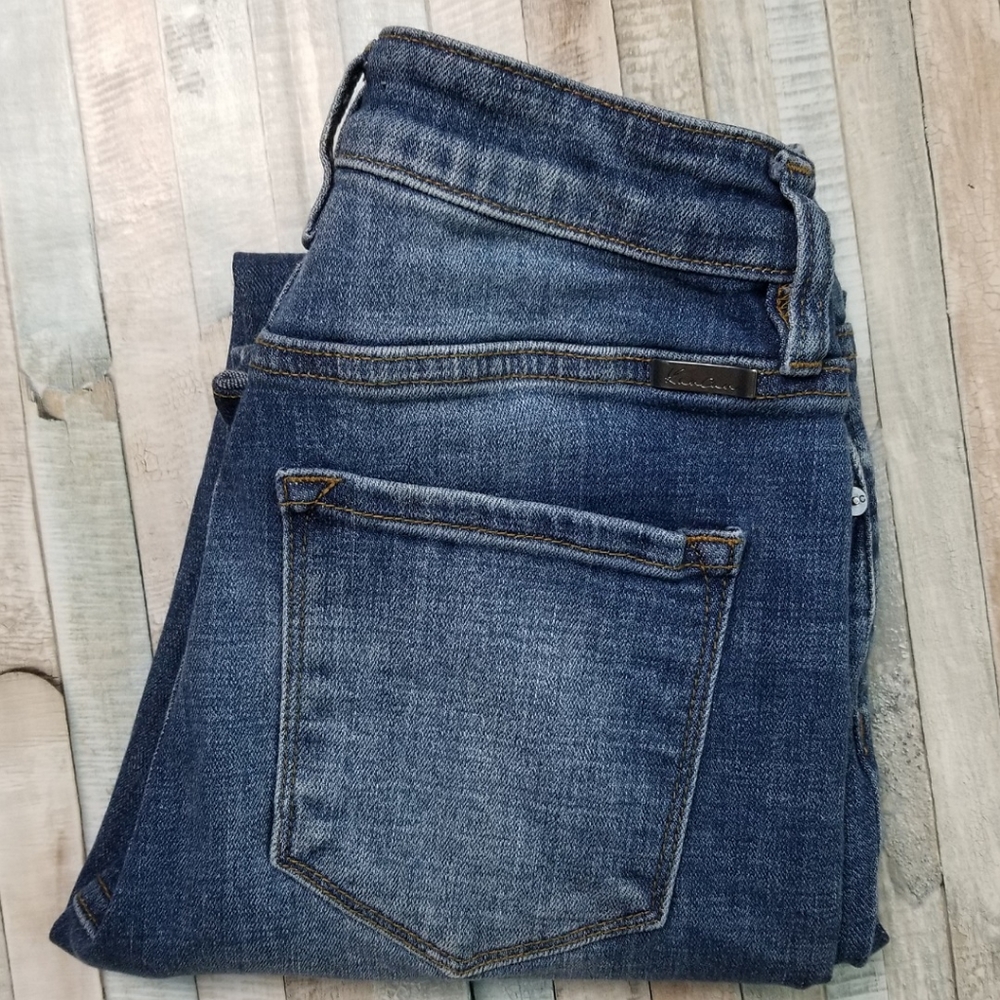 KanCan High Rise Straight Ankle Jeans
